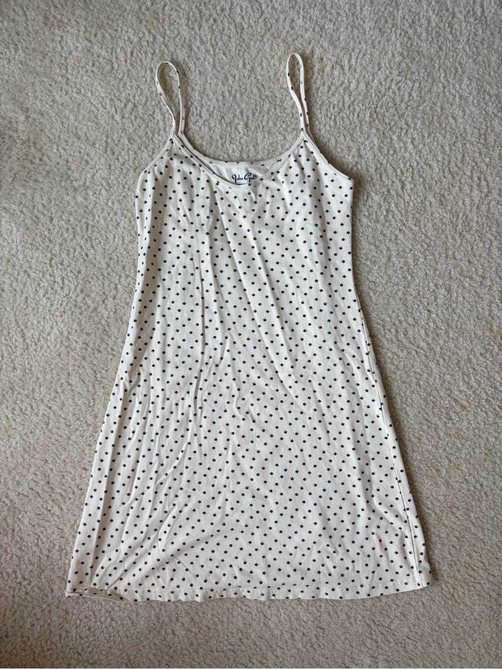 Brandy Melville Cream Floral Slip Dress